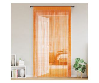 Perdele sir 2 buc Portocaliu 140x250 cm