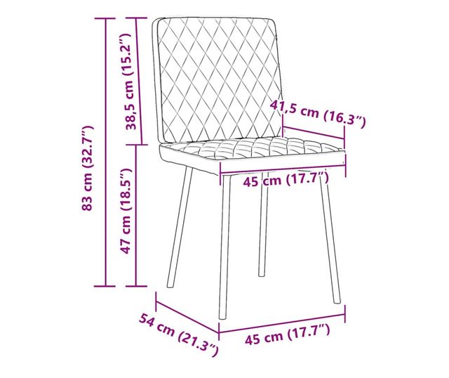 Jedilni stoli, 2 kosa, temno zelena, žamet