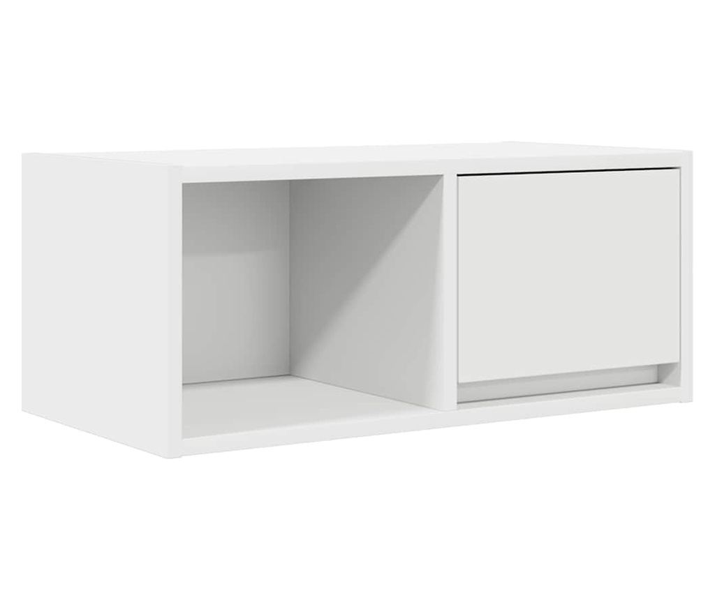 ТВ шкафове, 2 бр, бели, 60x31x25,5 см, инженерно дърво - 6