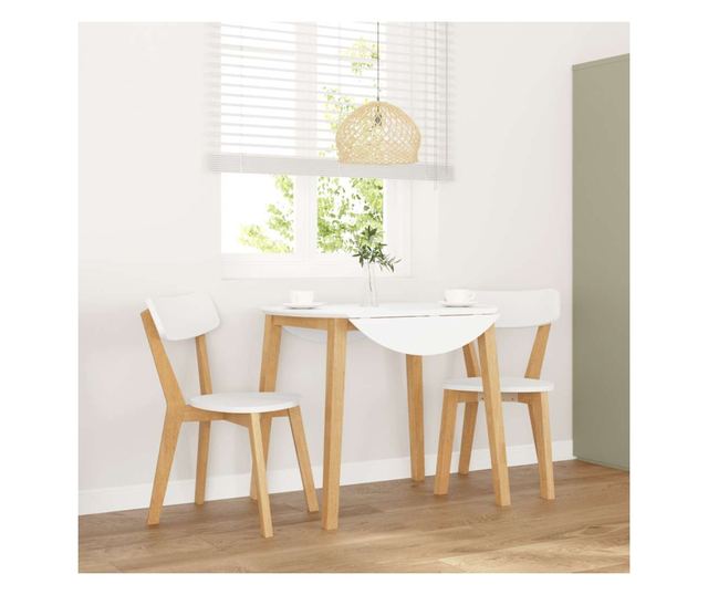 Jedilni stoli 2 kosa masiven les kavčukovca