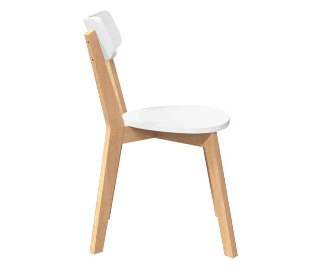 Jedilni stoli 2 kosa masiven les kavčukovca