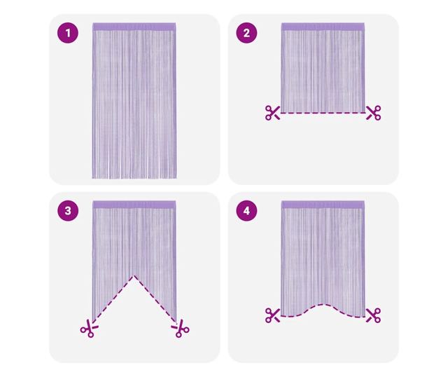 Perdele sir 2 buc Violet 140x250 cm