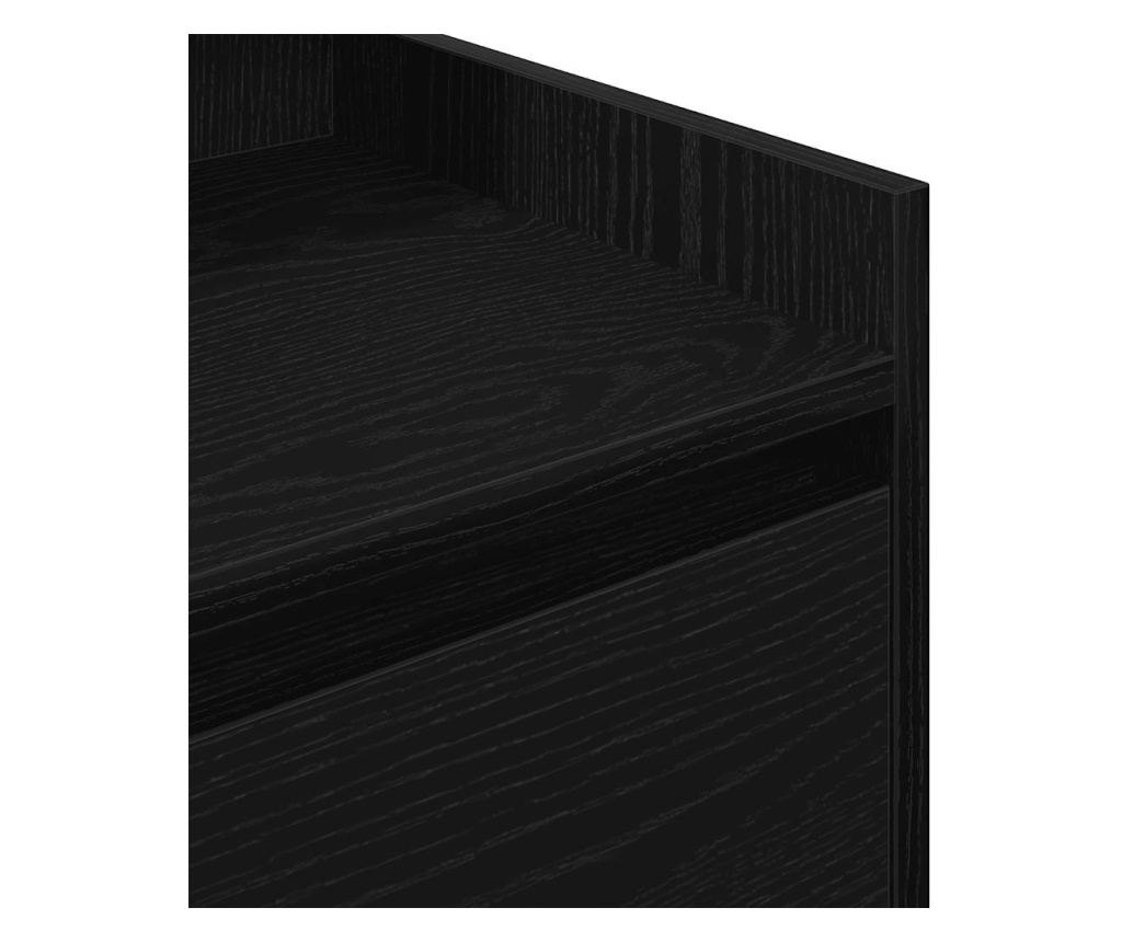 Noćni ormarić s 2 ladice crni 38x34x80 cm - 13