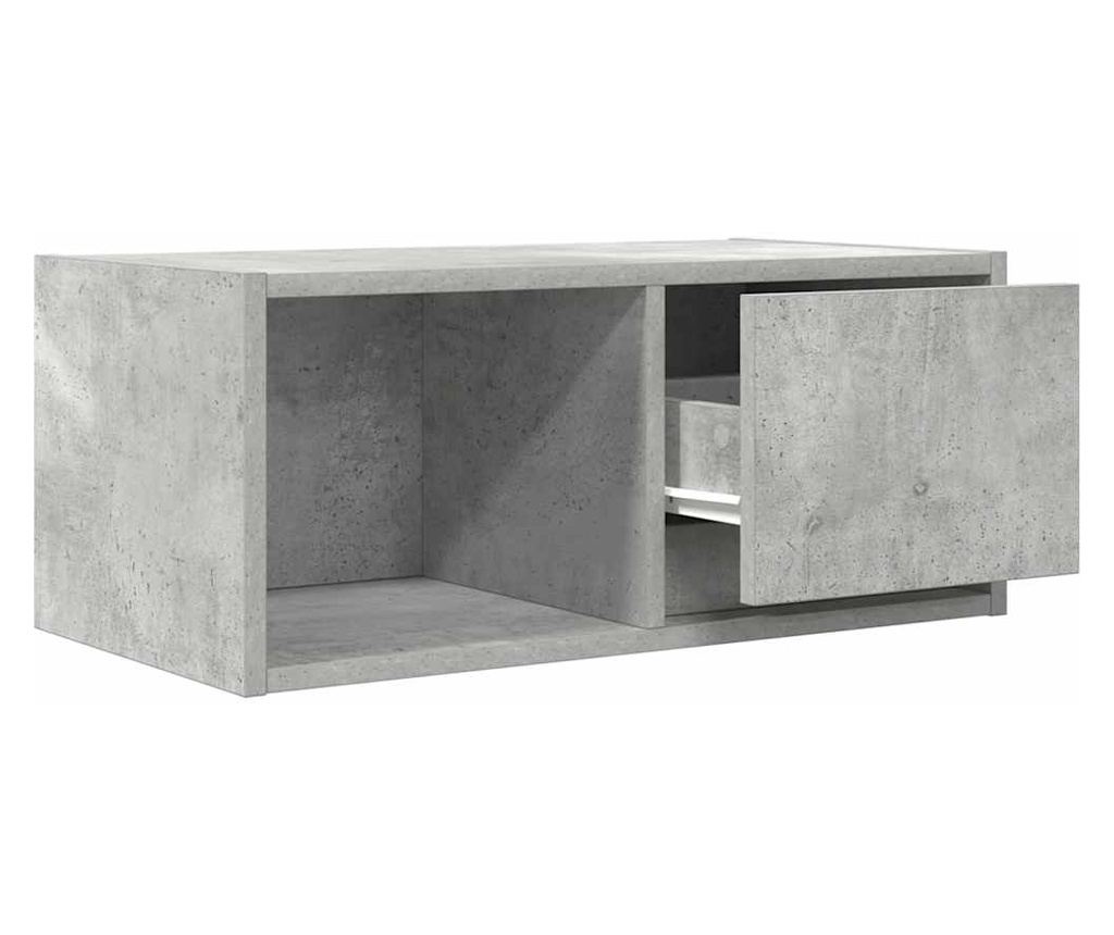 ТВ шкаф Бетон сив 60x31x25,5 cm Инженерна дървесина - 5