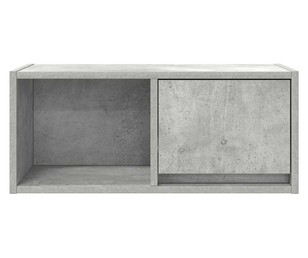 ТВ шкаф Бетон сив 60x31x25,5 cm Инженерна дървесина - 6