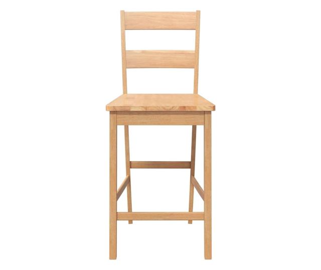 Barski stoli 2 kosa masiven kavčukovec