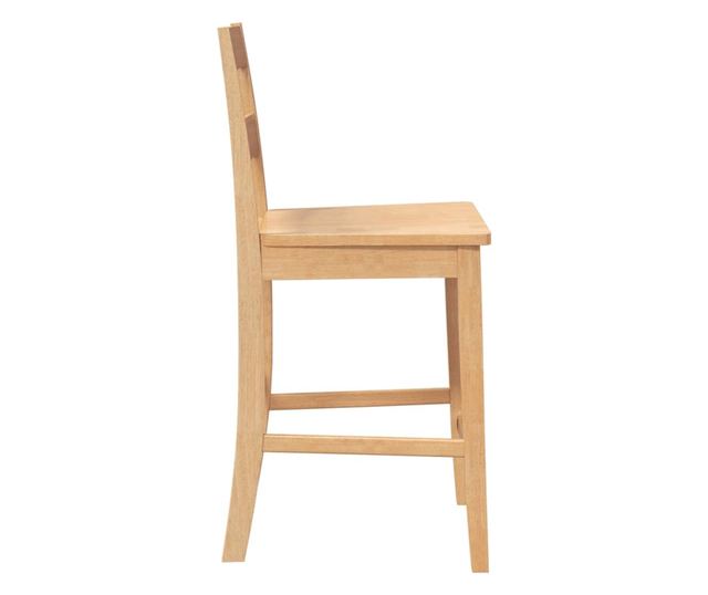 Barski stoli 2 kosa masiven kavčukovec