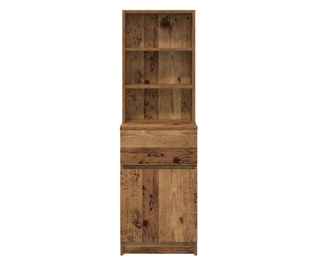 Noćni ormarić od starog drva 39X35X125 cm (obrađeno drvo) - 6