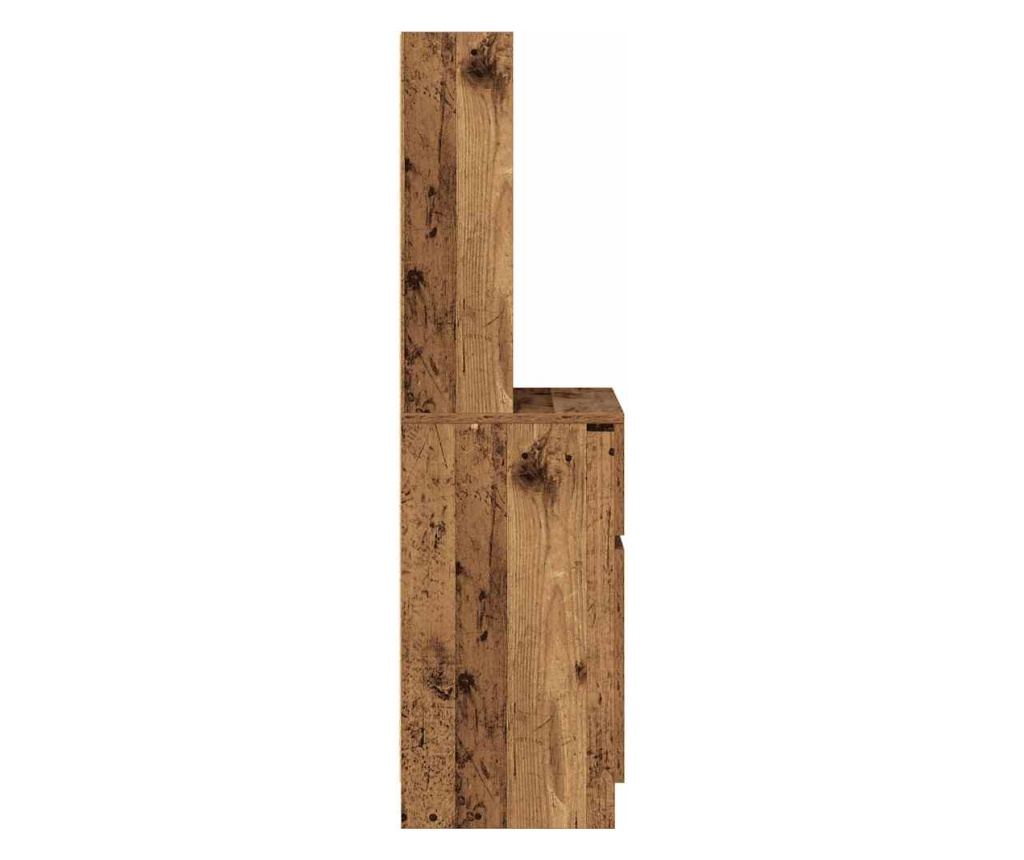 Noćni ormarić od starog drva 39X35X125 cm (obrađeno drvo) - 7
