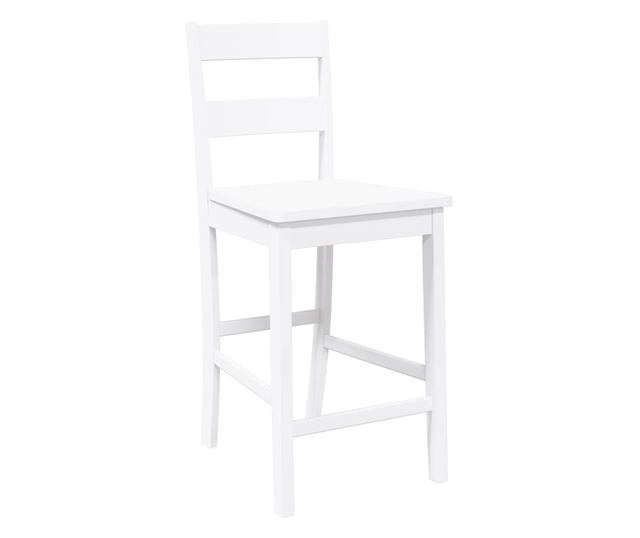 Barski stoli 2 kosa masiven bel kavčuk