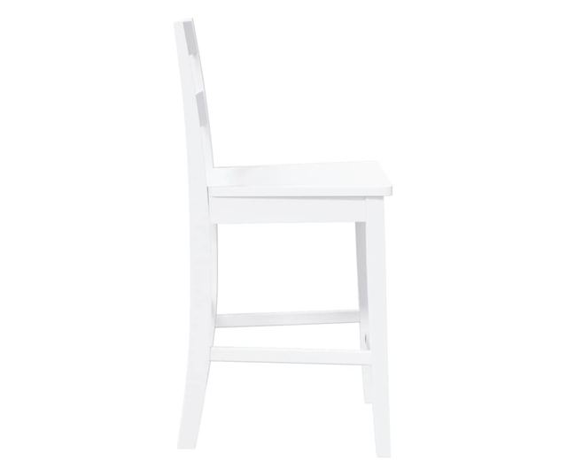 Barski stoli 2 kosa masiven bel kavčuk