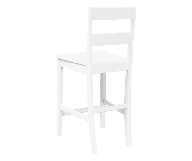 Barski stoli 2 kosa masiven bel kavčuk