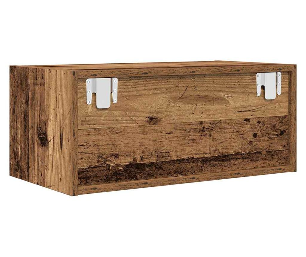 ТВ шкафове 2 бр Старо дърво 60x31x25,5 см инженерно дърво - 9