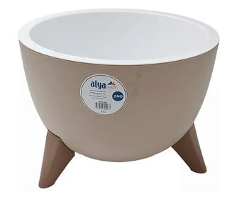 Ghiveci pentru Flori Tripot Maro 2.5L cu Piciorușe