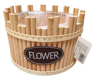 Ghiveci Rotund pentru Flori  Nuanță Bej Naturală și Design Elegant