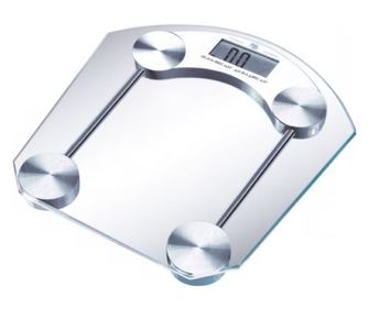 Digitalna osobna vaga, 180 kg, Prozirno staklo