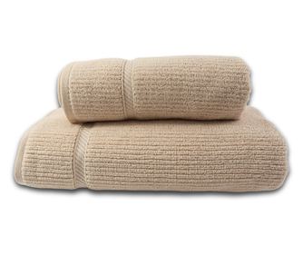 Комплект от 2 абсорбиращи хавлиени кърпи от жакардов памук, устойчиви на избледняване, 530 gsm, 50x100 см + 70x140 см, Ikaros, е