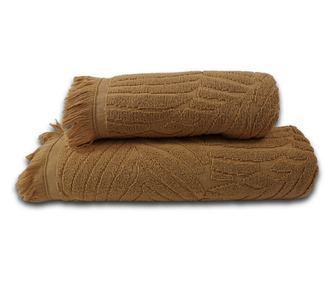 Set 2 prosoape absorbante si rezistente la decolorare, 100% Bumbac Jacquard, densitate 450 gsm, 50x100cm + 70x140 cm, Myrddin, B
