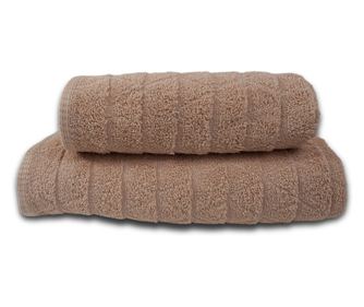 Set 2 prosoape absorbante si rezistente la decolorare, 100% Bumbac Jacquard, densitate 390 gsm, 50x100cm + 70x140 cm, Mermin, Be