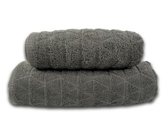 Set 2 prosoape absorbante si rezistente la decolorare, 100% Bumbac Jacquard, densitate 390 gsm, 50x100cm + 70x140 cm, Mermin, An