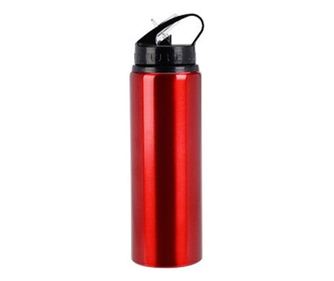 Μπουκάλι νερού Excellent Houseware, αλουμίνιο, 7x25 εκ., 750 ml, κόκκινο