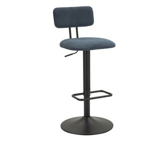 Scaun de bar cu ridicare, albastru deschis, cm 41x47,5x85-106,5 (șezut cm 61-83) set 2 buc.