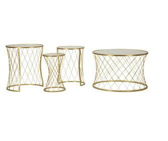 Klubska mizica Noah Gold 70 cm (4 kosi)