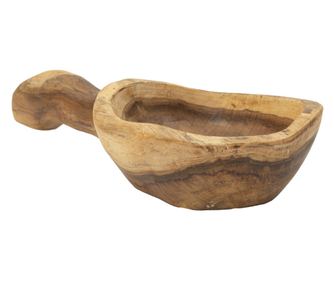 Žlica za pladenj iz tikovine, 36x16x8 cm