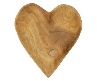 Dekorace, nevhodné pro použití s potravinami, tác Kiha teak cm 27x29x4