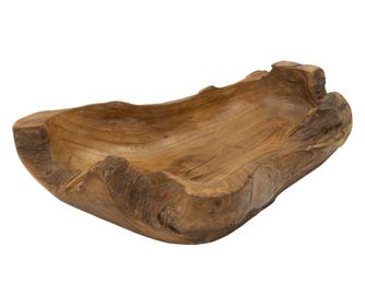 Dekorace, nevhodné pro použití s potravinami, tác Narro teak cm 40x29x10