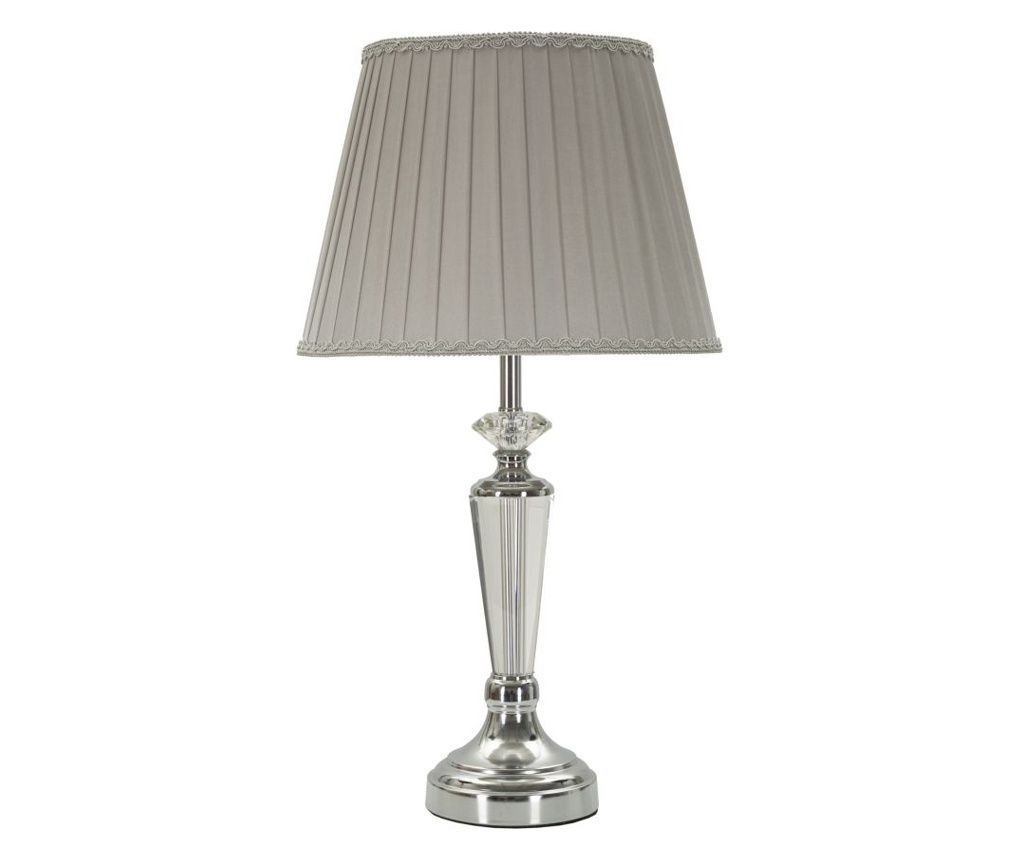 Stolna svjetiljka Silvy srebrna 30 cm