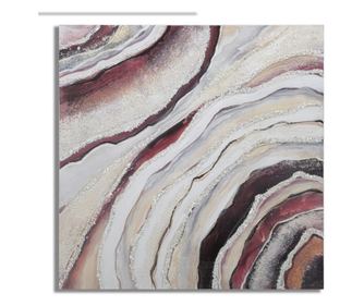 Картина с рамка, стенна декорация готова 80x2,8x80 см