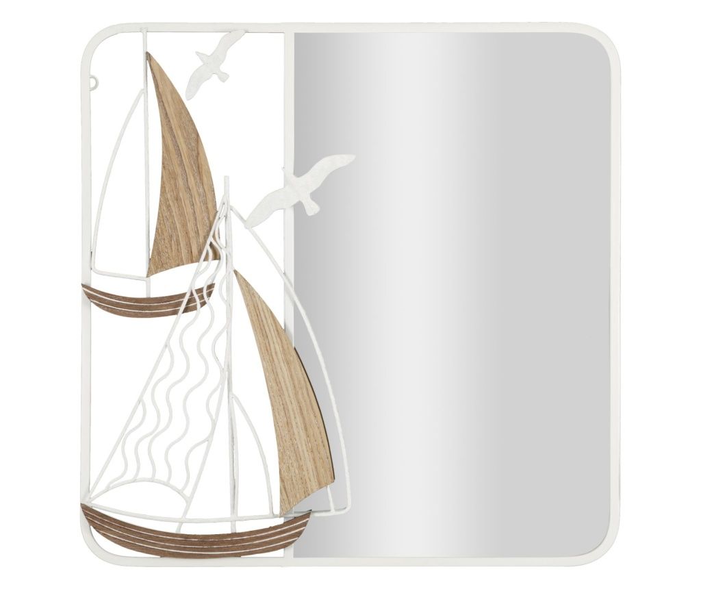 Nástěnné zrcadlo Adriatic bílé 60 cm