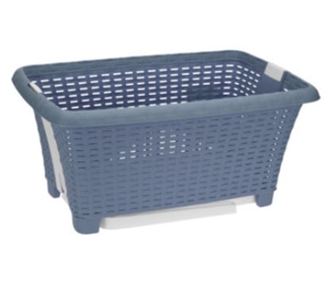 Καλάθι ρούχων με πόδια Excellent Houseware, πολυπροπυλένιο, 60x40x60 εκ., μπλε