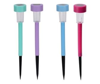 Set 4 lampi iluminat solar ProGarden, plastic, 36x5.5 cm, multicolor