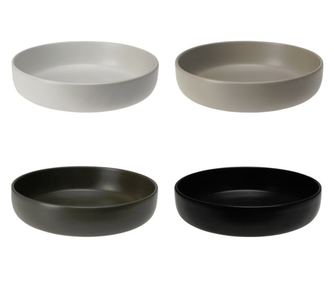 Σετ 4 βαθιά πιάτα Excellent Houseware, κεραμικά, 5x20 εκ., 0.9 λ, πολύχρωμα