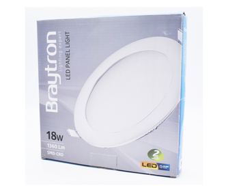 Spot LED 18W Incastrat, Rotund, Braytron, 1360lm, Lumina Rece (6500K), Alb