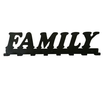 Családi fém fogas 8 akasztóval