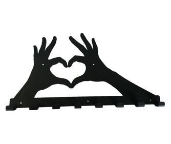 Metalna vješalica Love s 8 kuka