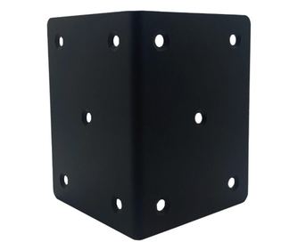 Kutni perforirani nosač za drvo, 90 stupnjeva, 120x90x3 mm