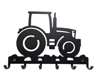 Suport chei Tractor 6 agatatoare, 18x25cm, Negru