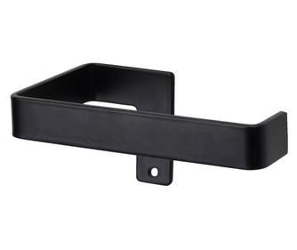 Držalo za toaletni papir, mat črna, Model 2, 135x80x2,5 mm