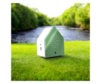 Audio box sunete ambientale, Satellite Nightingale Green, senzor miscare, incarcare USB-C