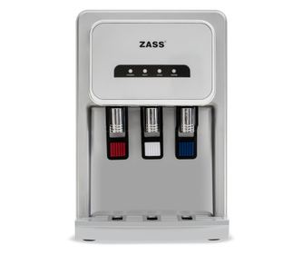 Dozator de apa de birou ZASS ZTWD 26 WF Argintiu, Cu filtrare, Racire cu compresor, Putere incalzire 500W, apa rece/calda, Argin