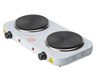 Plita electrica, Hot Plate, VK-42, 2000W, 5 niveluri de temperatura, Alb/Negru