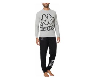 Pijamale copii Kappa KMS25470Y 164 CM 14 ani Gri | Negru