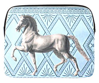 WHITE HORSE 13" bársony tabletta tok
