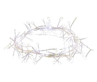 Ünnepi kábel 100 Mini LED hideg fehér időzítő