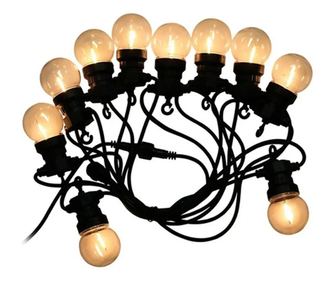 Ghirlanda Led 5m, 10 Žarnic, Topla bela, 0.4w/žarnica