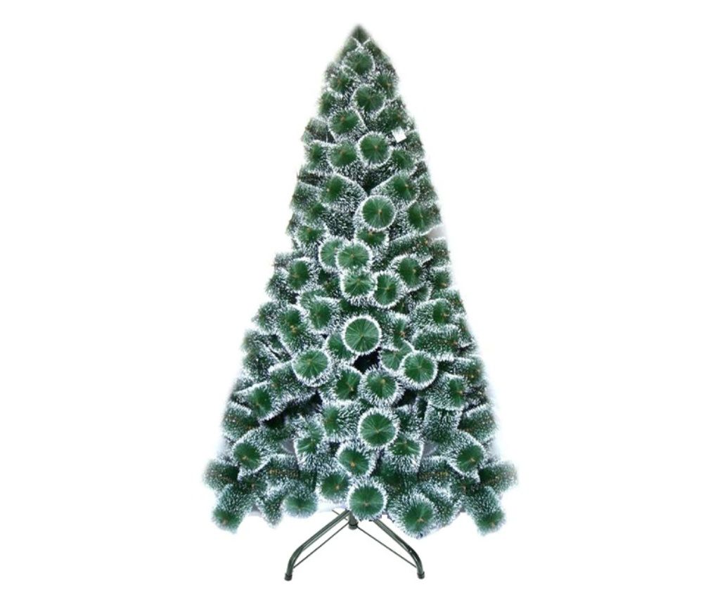 Umjetno božićno drvce, Klausstech, bor, 120 cm, snježni izgled, uključeno postolje, jednostavno sastavljanje, idealno za zimske 